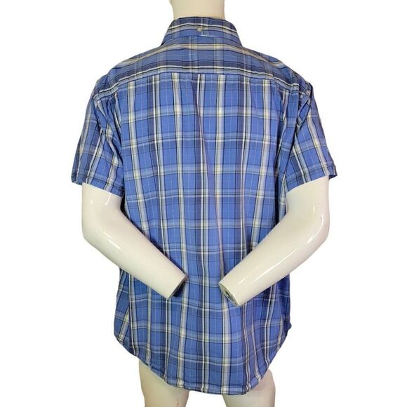 Urban Pipeline Men's Plaid Short Sleeve Shirt (Size XXL) - Picture 4 of 6